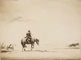 Ivan Dmitri, Snow Swept, drypoint, 1929
