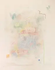 Untitled by Robert Natkin, etching in colors, 1978, offered Aug 2024