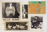 Phyllis Sloane, Jugs-, linocut, 1960