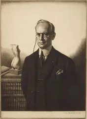 Gerald Brockhurst, Portrait of Charles C. Carpenter, etching, 1931-32