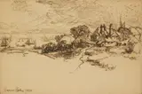 Francis Seymour Haden, An Essex Farm, etching, 1874