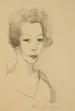 Marie Laurencin, Self- Portrait, lithograph , 1920