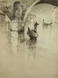 Sidney Litton, Ponte dei Tre Archi, etching
