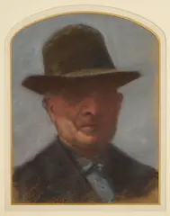Otto Schubert, Self-Portrait, pastel on paper, 1916