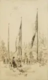 Sidney Tushingham, Piazza San Marco, etching and drypoint on chine colle