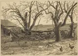 Grace Albee, Forgotten Thing (Northampton County, Pennsylvania) wood, engraving, 1942