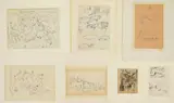 William C. Grauer, Sketches 7, pen and ink on paper, 2