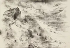 Storm Clouds, Cape Cod by George Grosz, lithograph, 1949, offered Jun 2024
