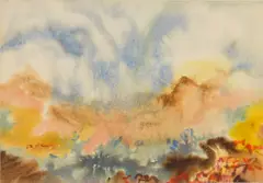 Paul Travis, Cloud Study II, watercolor on paper