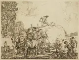 Frank N. Wilcox, Haying, etching