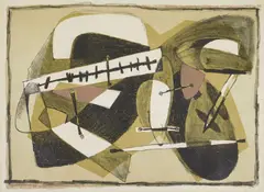 Untitled by Untitled, lithograph in colors, 1956, offered Jun 2024