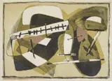 Untitled, Untitled, lithograph in colors, 1956