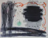 Jacob Kainen, Bright Afternoon color softground, etching and aquatint on Rives BFK paper, 1977