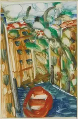 Matt Phillips, Venezia, monotype in colors, 1997