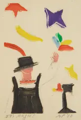 Matt Phillips, It's Magic, monotype in color, 2000, initialed
