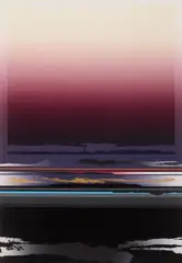 Tetsurō Sawada, Glow Flash, silkscreen in colors, 1989