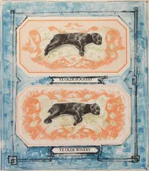 William Wegman, Ye Olde Bootery- Ye Olde Winery, etching in colors, 1987