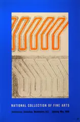 Chryssa, May Opening of the National Collection of Fine Arts, silkscreen poster, 1958