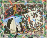 Paul Spina, Dead End Kids, acrylic, pencil and pen and ink on paper, 1988