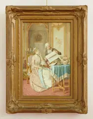 Renato Moretti, The Daily Paper, watercolor on paper
