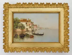 Warren Sheppard, Venetian Scene, oil on canvas