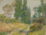 Kate A. Williams, Road through Wooded Area