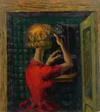 Sorry, Not Tonight Honey by Albert Pels, oil on panel, offered Jun 2024