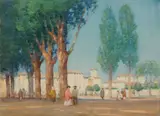 The Alameda by Albert Moulton Foweraker, watercolor on paper, offered Jun 2024