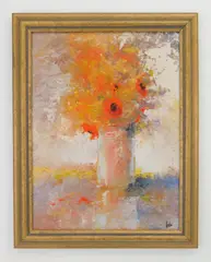 Floral Still-Life by Krebs, oil on canvas, offered Jun 2024