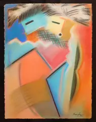 Dan Namingha, Hopi, watercolor and gouache on paper, 1988