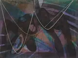 Stanley William Hayter, La Noyée, engraving and soft-ground etching in color, 1955