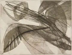 Stanley William Hayter, Ange Noire, etching, 1950