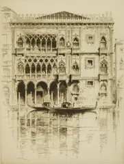 Albany E. Howarth, Ca d'Oro, Venezia, etching
