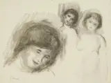 La Pierre aux Trois Croquis by Pierre-Auguste Renoir, lithograph, second state, offered Jun 2024
