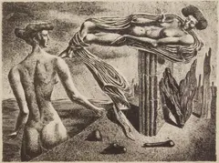 Federico Castellón, Body and Soul, lithograph, 1938