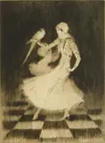 Troy Kinney, Portrait of Mrs. H. P. W, drypoint, 1930