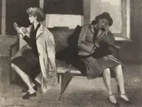 Raphael Soyer, Casting Office, lithograph, 1945