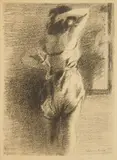 Raphael Soyer, Before the Mirror, lithograph