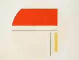 Ilya Bolotowsky, Geometric Circle, silkscreen in colors, 1970