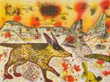 Roy De Forest, Untitled, lithograph in colors