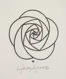 Jacques Hnizdovsky, Rosa, woodcut, 1978