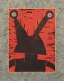 Marvin Jones, Prickly Head I, lithograph in colors
