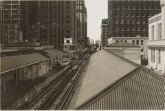 Martin Levine, Waiting for my Train, etching and aquatint, 1984
