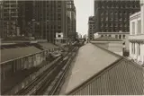 Martin Levine, Waiting for my Train, etching and aquatint, 1984