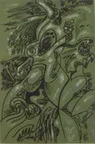 André Masson, Bonjour Max Ernst, aquatint in color