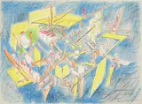 Roberto Matta, Octravi (Homo Flux), lithograph in colors, 1980