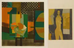 André Minaux, Ingenue, lithograph in colors, 1969signed and