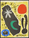 Papier Collé stencil in color by Joan Miró, 1956, lithograph, offered Jun 2024