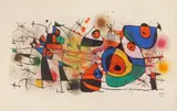 Ceramiques IV by Joan Miró, lithograph in colors, 1974, offered Jun 2024