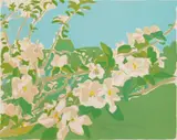 Fairfield Porter, Apple Blossoms II, lithograph in colors, 1974